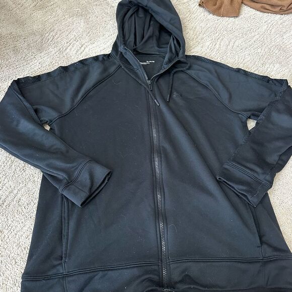 Black Lightweight Hooded Jacket with Full-Zip - Picture 1 of 3